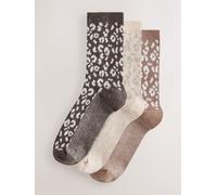 Next Chaussettes de cheville à poignée chaude 3 paquet Imprimé animal Un an