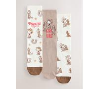 Next Chaussettes de cheville sous licence 3 Pack naturel Un an
