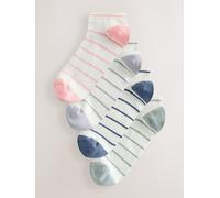 Next Chaussettes de sport côtelées à rayures 4 Pack crème Un an