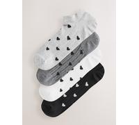 Next Chaussettes d'entraînement texturées à motif caur 4 Pack Noir Un an