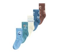 Next Chaussettes écru / bleu clair / marron / pétrole, Taille 31-36