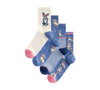 Next Chaussettes écru / bleu / rose / blanc, Taille 36-41