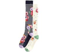 Next Chaussettes écru / vert clair / rose / noir, Taille 36-41