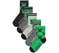 Next Chaussettes gris chiné / vert / noir / blanc, Taille 23-26