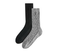 Next Chaussettes gris / noir, Taille 46-49