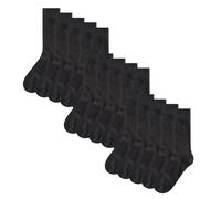 NEXT Chaussettes Homme Lasting Fresh - Riches en Coton, Brodées, Noires