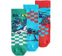 Next Chaussettes 'Lilo und Stitch' bleu ciel / roseau / rouge / blanc, Taille 26,5-30,5