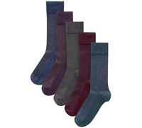 Next Chaussettes marine / anthracite / mûre / bordeaux, Taille 43-45