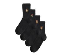 Next Chaussettes marron / olive / rouge foncé / noir, Taille 36-41