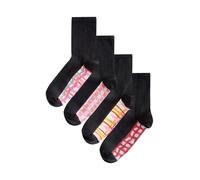 Next Chaussettes moutarde / rose ancienne / rose clair / noir, Taille 36-41