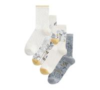 Next Chaussettes opal / moutarde / gris chiné / blanc chiné, Taille 36-41