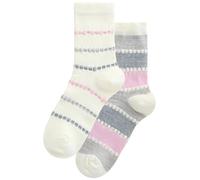 Next Chaussettes pierre / gris chiné / rose / blanc naturel, Taille 36-41
