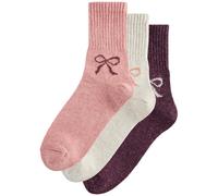 Next Chaussettes rose ancienne / bordeaux / blanc naturel, Taille 36-41