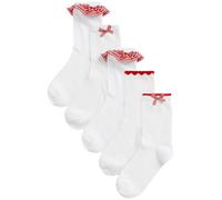 Next Chaussettes rouge / blanc, Taille 23-26