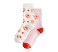 Next Chaussettes sable / rose clair / rouge / blanc, Taille One Size