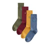 Next Chaussettes 'Sesame Street' bleu / jaune foncé / olive / bourgogne, Taille 46-49