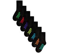 Next Chaussettes turquoise / azur / jaune / vert / bleu violet / orange / rouge / noir, Taille 26,5-30,5