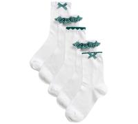 Next Chaussettes vert foncé / blanc, Taille 26,5-30,5