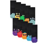 Next Chaussettes vert / violet foncé / orange / noir, Taille 26,5-30,5