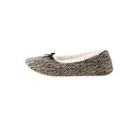 NEXT Chaussons ballerines doublés de fausse fourrure à imprimé Black/White Zebra M
