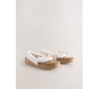 Next Chaussons style mocassins en daim