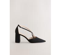 next Chaussures à brides croisées et talons carrés Forever Comfort Noir EU 35.5 (UK 3)