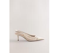 Next Escarpins à bride arrière 'Forever Comfort' blanc naturel, Taille 38,5