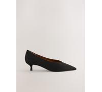 Next Chaussures à talons Kitten heel à bout pointu Noir EU 39 XW (UK 6)