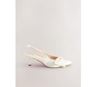 Next Chaussures à talons Mariage Forever Comfort en Satin à Naud et bout pointu ivoire EU 41 (UK 7)