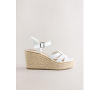 next Chaussures compensées Forever Comfort en cuir pâle EU 38 (UK 5)