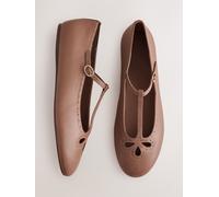 next Chaussures Mary Jane en cuir Forever Comfort Brun EU 39 (UK 6 W)