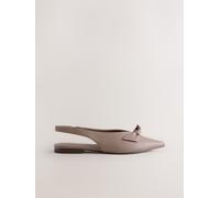 Next Chaussures plates Forever Comfort en cuir à bout pointu et bride arrière Blush Rose EU 40 (UK 6.5)
