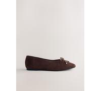 Next Chaussures plates Forever Comfort en daim à taille haute Marron chocolat EU 38.5 (UK 5.5)