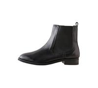 Next Black Leather Standard/Wide Fit Forever Comfort Chelsea Ankle Boots