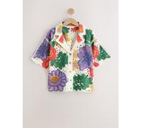 next Chemise à col et manches courtes en crochet crème M Regular (FR 42-44)