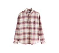 Next Chemise beige clair / marron / noisette / violet rouge, Taille L