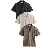 Next Chemise beige / marron / noir, Taille 4XL