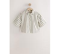 Next Chemisier écru / chocolat, Taille 7XL