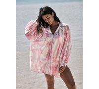 Next Chemisier écru / rose, Taille 7XL