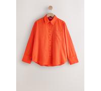 next Chemise décontractée à manches longues en lin orange FR 36 (EU 34)