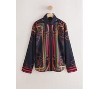Next Chemise décontractée Manche longue en coton léger Imprimé écharpe cheval bleu marine EU 44 (UK 16)