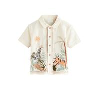 Next Chemise écru / marron / orange, Taille 80