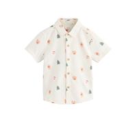 Next Chemise écru / vert gazon / orange, Taille 80