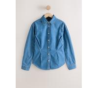 Next Chemise en Denim ajustée à taille cintrée Bleu moyen EU 52 (UK 24)