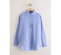Next Chemise en lin N. Premium 100% bleu FR 54 (EU 52)