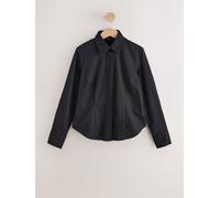 next Chemise extensible ajustée à manches longues essentielle Noir FR 48 (EU 46)