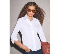 next Chemise extensible ajustée Essential à manches 3/4 bleu FR 50 (EU 48)