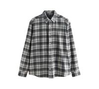 Next Chemise gris clair / noir / blanc, Taille XL