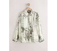 Next Chemisier beige / olive, Taille 5XL