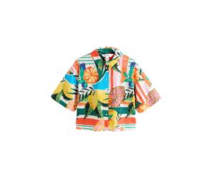 Next Chemisier azur / jaune foncé / vert gazon / orange, Taille XXXL